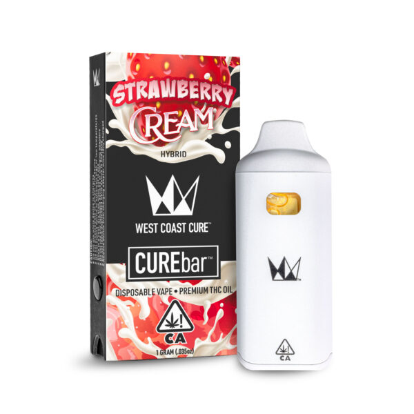 Strawberry cream CUREbar disposable vaporizer