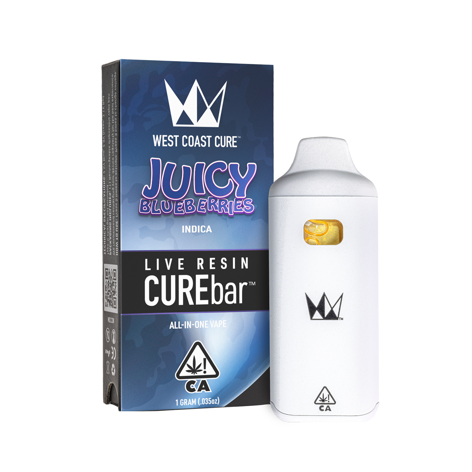 Juicy Blueberries 1g Live Resin CUREbar